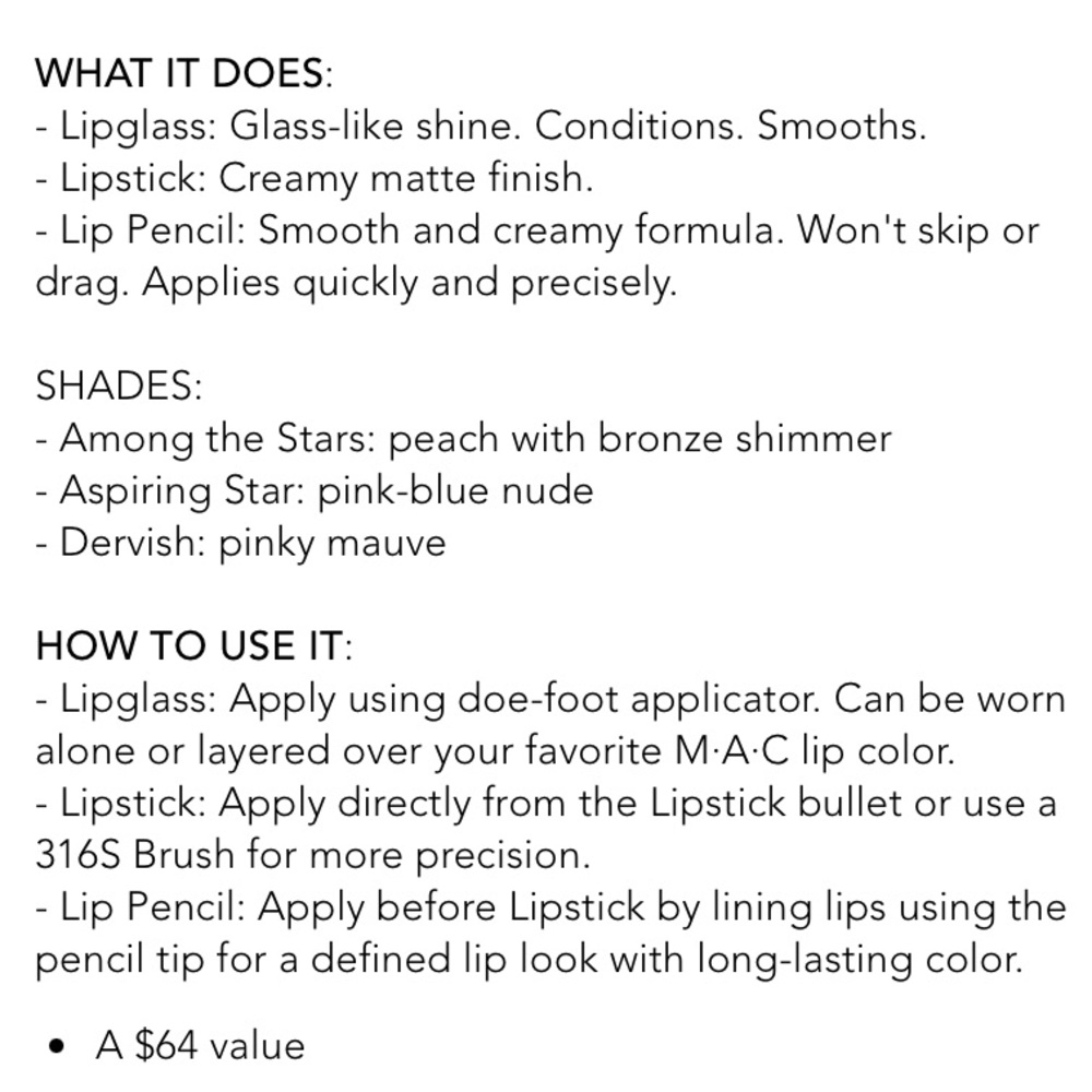 MAC Cosmetics - Starlit Lip Bag: Neutral - Picture 4 of 7